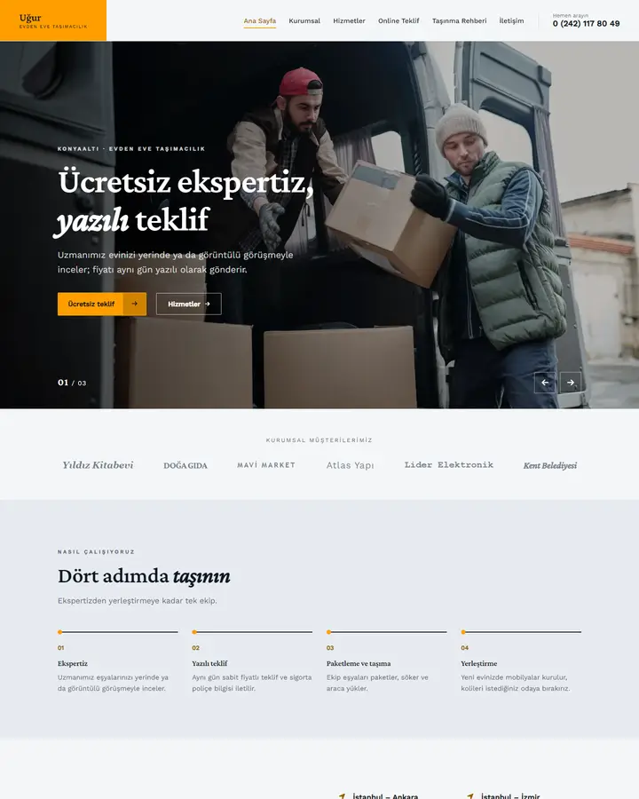 Tema 19 – Klasik Kurumsal tasarım önizlemesi