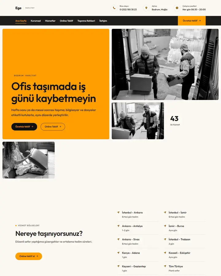 Tema 21 – Minimal tasarım önizlemesi
