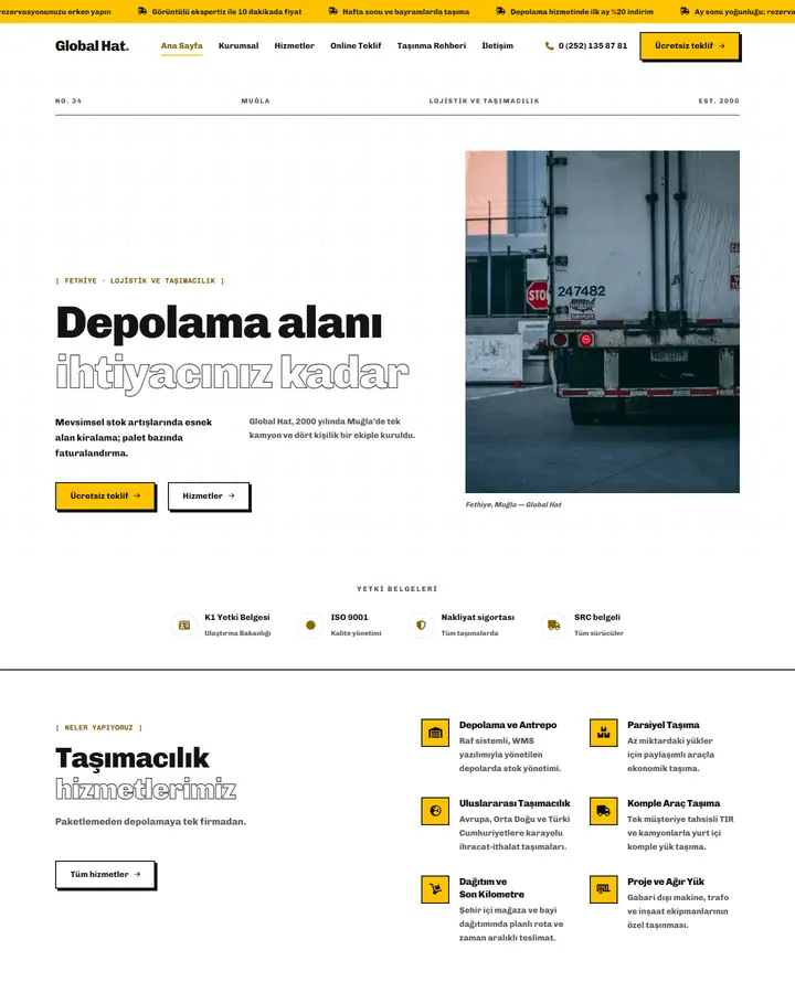 Tema 34 – Brütalist tasarım önizlemesi